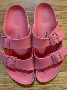 Birkenstock Kids Double-Buckle Slide Sandals in Pink
